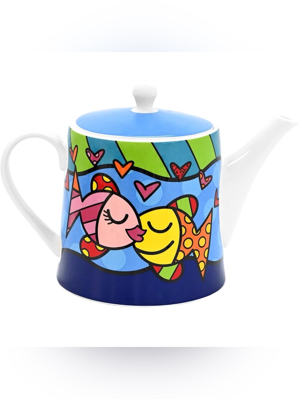 Romero Britto “Deeply in Love” Coffee/Tea Pot Fine Bone China